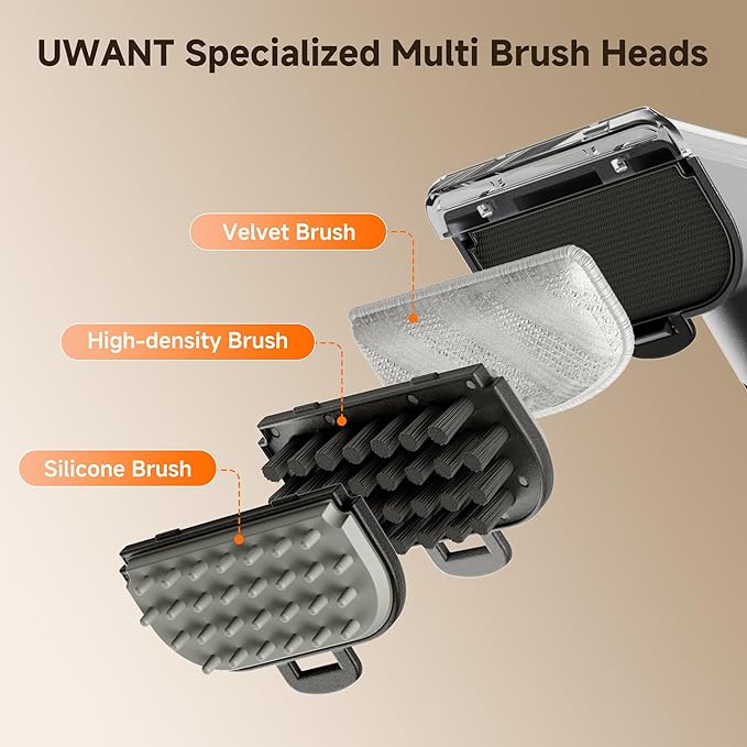 uwant Portable Carpet and Upholstery for Deep Cleaner, 18Kpa Carpet Cleaner Machine for Cars, Pets with Cleaning Tool and Self Cleaning Set of 1 for Spot, Rug, Couch