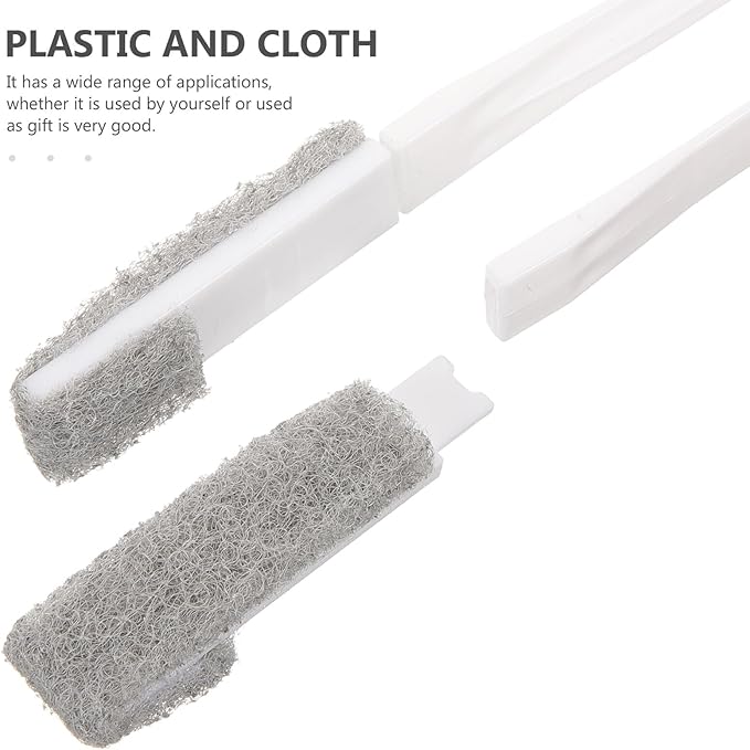 ARTIBETTER Handheld Blinds Cleaning Brush with 6 Replaceable Heads, Compact Vent and Air Conditioner Cleaner for Window Shutters, Household Dust Removal Tool