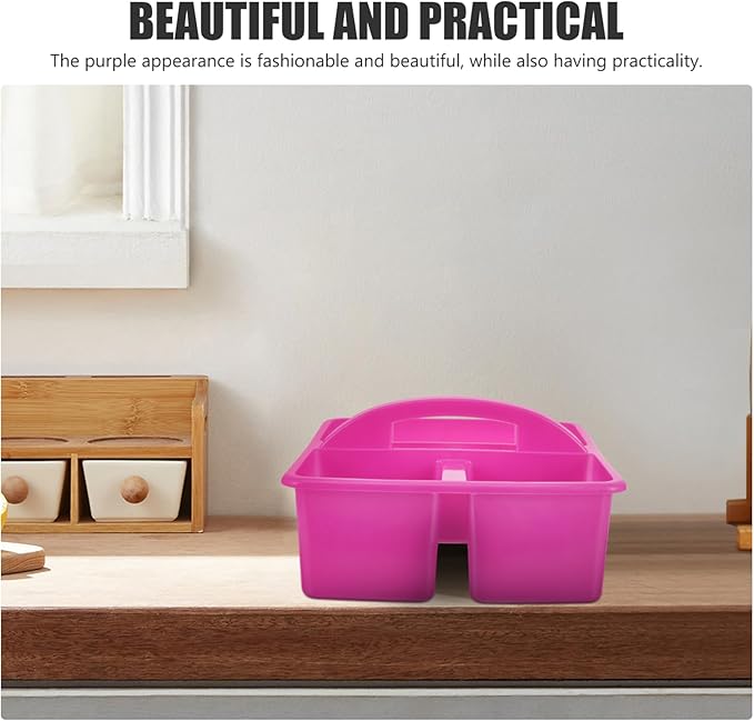 3pcs Hand-held Cleaning Tool Organizer Basket Compartments Portable Storage for Lightweight and Cleaning Supply Holder for Sundries