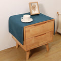 Small Bedside Tablecloth Table Dustcover End Tabletop Home Decoration Fabric Tablecloth Nightstand Table Covering Doilies for Furniture Décor (16×35inch)