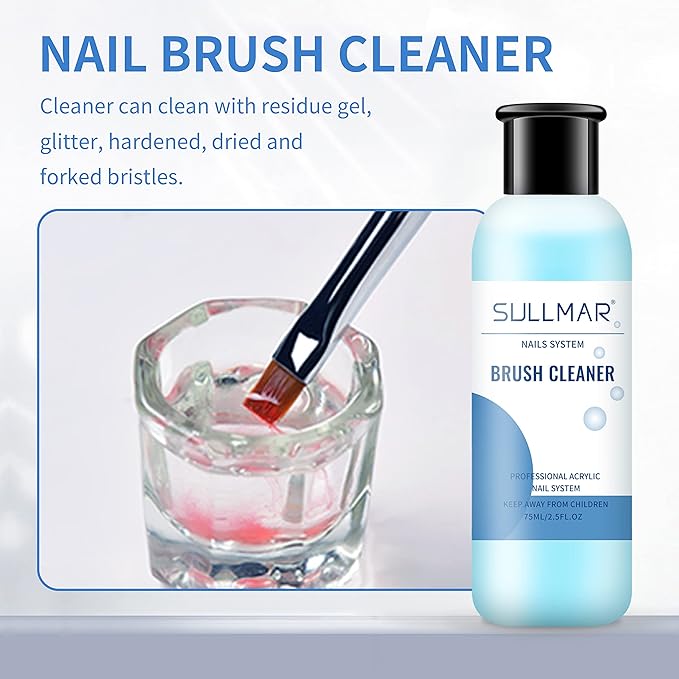 Nail Brush Cleaner for Acrylic Nail Brush Cleaner Acrylic Painting Quickly Cleaning Nail Art Liner Salon At Home