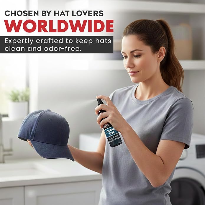 Ultimate Hat Cleaning Kit for All Types of Hats - Hat Cleaner with Brush and Deodorizer - Hat Stain Remover for Baseball Cap, Cowboy Hats and More