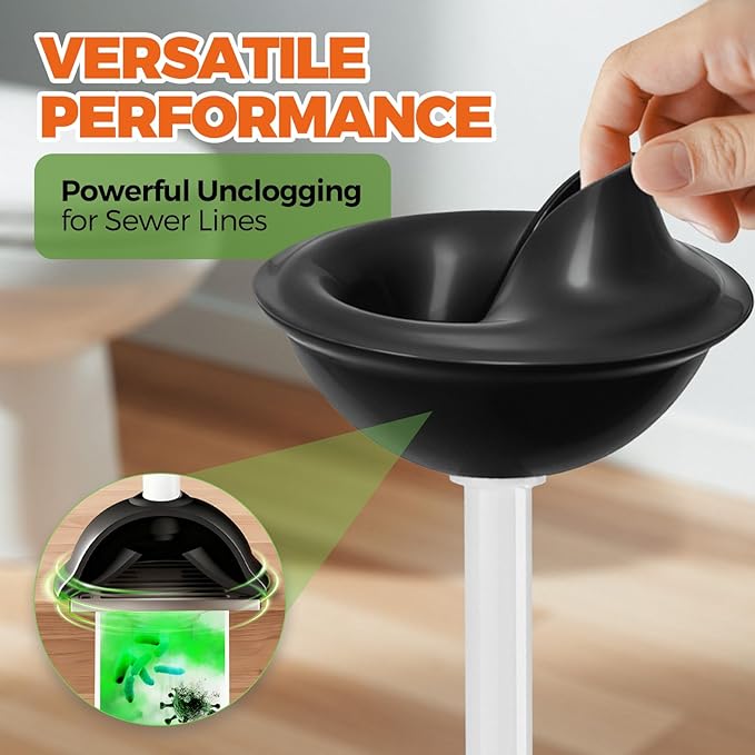 Toilet Brush and Plunger Set