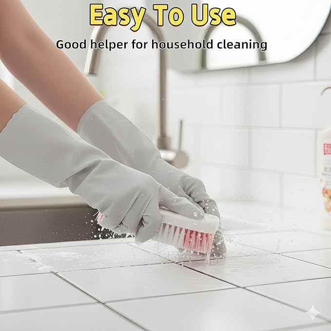 Scrub Brush for Cleaning Scrubbing Brush with Stiff Bristle Multi-Purpose Heavy Duty Scrub Brushes,4 Pack Deep Cleaning Brushes for Bathroom, Floor, Shower, Carpet, Bathtub, Sink Outdoor, Multi-Color