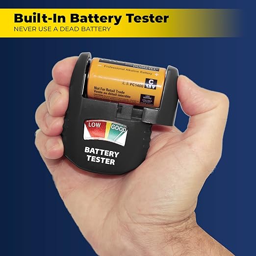 Ontel Battery Daddy Smart - Battery Organizer Storage Case with Tester,Stores & Protects Up to 150 Batteries,Clear Locking Lid,As Seen On TV,Smart - 150 Batteries (BADAS-MC4),(Pack of 4)