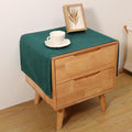 Small Bedside Tablecloth Table Dustcover End Tabletop Home Decoration Fabric Tablecloth Nightstand Table Covering Doilies for Furniture Décor (16×35inch)