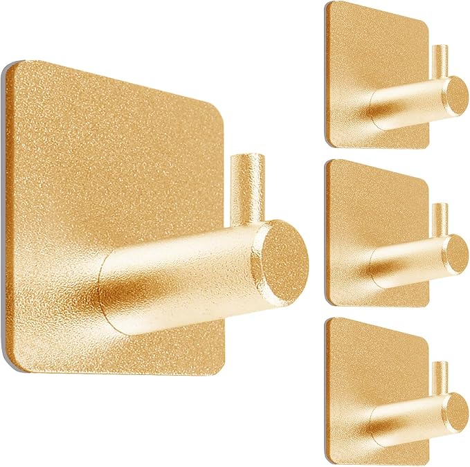 Paoli Heavy Duty Self Adhesive Hooks - Sturdy self Adhesive Hooks for Home, School and Office Easy to fit and Remove(4PC)