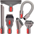6 Pcs Vacuum Attachment Kit for Dyson V15, V12, V11, V10, V7, and V8 Cordless Vacuum Cleaners, Includes Hose, Crevice Tool, Mattress & Soft/Hard Brushes