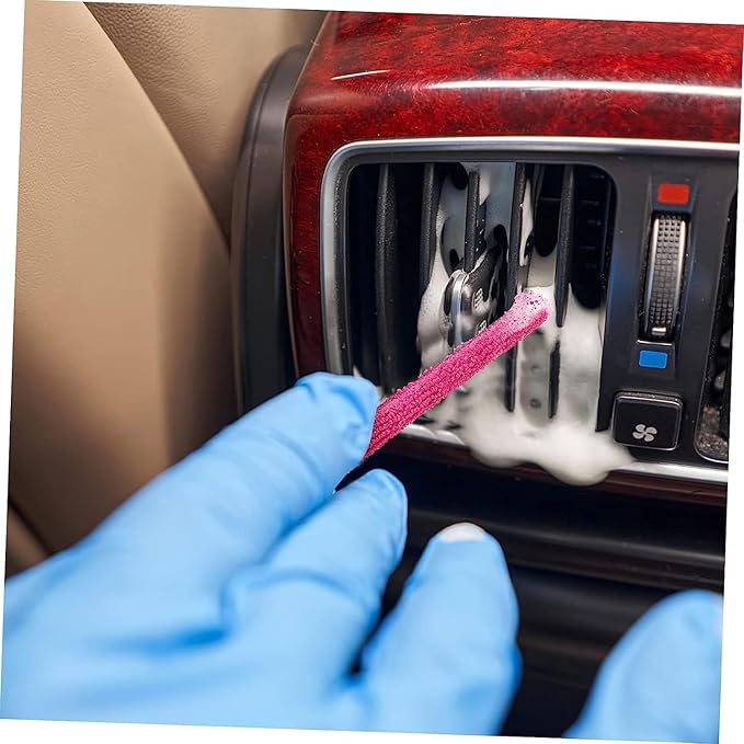 6Pcs Multiple Colors Small Dusters for Cleaning, Microfiber Detail Duster Sticks Crevice Cleaning Tool for Car Vent/Fan/Blind/Window Dusting