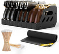 MoKo Pistol Rack for Gun Safe, Gun Rack Fits Most Handguns, Scratch Resistance Pistol Stand and Holder for Gun Safe, Gun Cabinet Accessories with Cleaning Tools