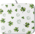 St Patricks Day Dish Drying Mat for Kitchen Counter Cute Shamrocks Holiday Microfiber Absorbent Dish Draining Reusable Washable Foldable 16"x18"