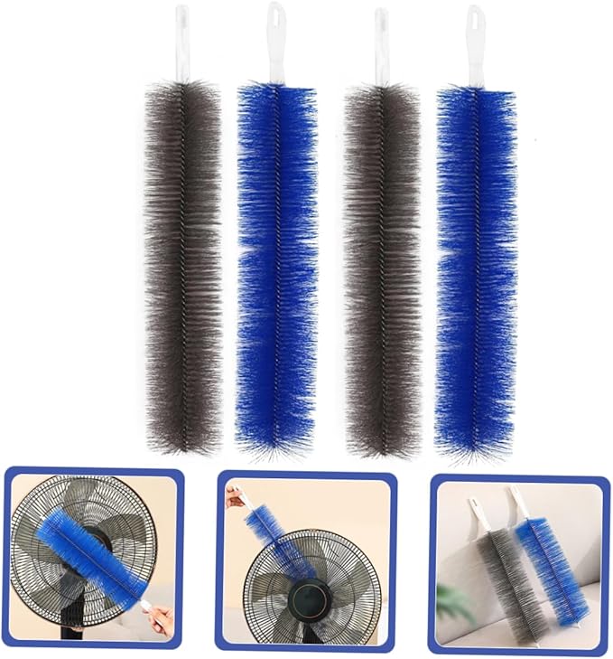 4pcs Fan Cleaning Brush Bendable Multi Purpose Crevice Brush for Air Conditioner Electric Fan Home Duster