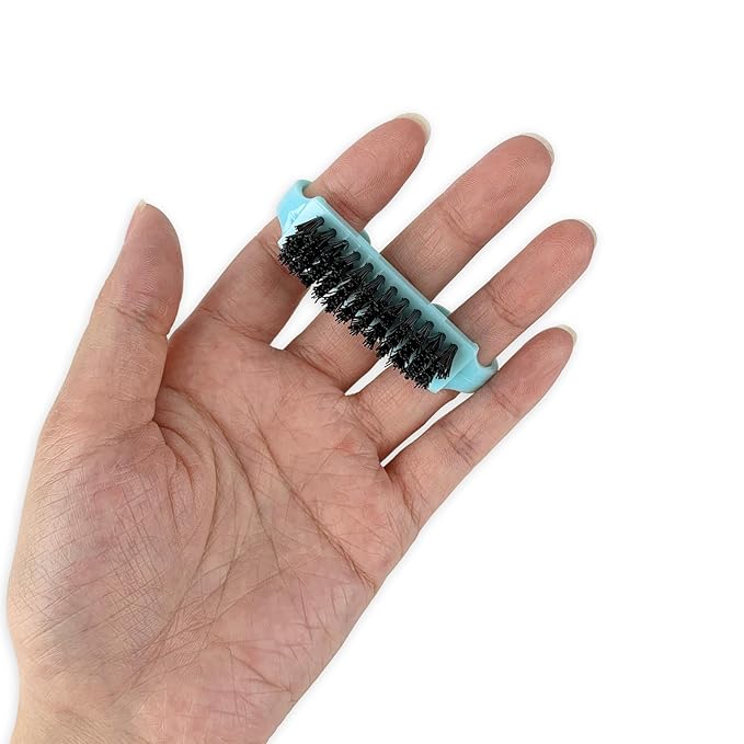 4 Pack Nail Brushes for Cleaning Fingernails, Travel Size Hand Scrub Cleaning Brush or Nails and Toes, Multicolor Mini Handle Grip Nail Brushes