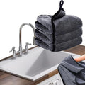 Shiny Wipes Cleaning Cloths,3pcs Drying Towels,Shower Doors Drying Towels,16 * 16in Streak Free Glass Window Car Mirror Super Absorben Microfiber Cleaning Cloths (3pcs Grey 16 * 16″)