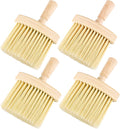 4pcs Wooden Window Groove Cleaning Brushs Soft Bristles Wood Handle Dust Brush Crevice Tool Brush for Keyboard Car Corners Gaps Home Removal Dust