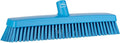 Vikan 31753 16" Heavy-Duty Push Broom, Soft/Stiff, Blue