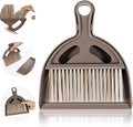 Ouligay Small Broom and Dustpan Set Mini Dustpan and Brush Set Handheld Mini Broom and Dustpan Set for Kitchen Desk Counter Sofa Kitchen Office Pet Care and Outdoor Camping Tent