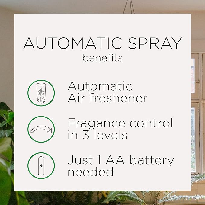 Air Wick Automatic Air Freshener Spray Refill, 1ct, Paradise Retreat, Odor Neutralization, Essential Oils
