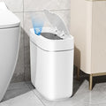 Motion Sensor Small Trash Can for Bathroom, 3.5 Gallon Automatic Touchless Trash Can with Lid,Slim Garbage Can Waterproof Trash Bin Waste Basket for Bedroom, Kitchen