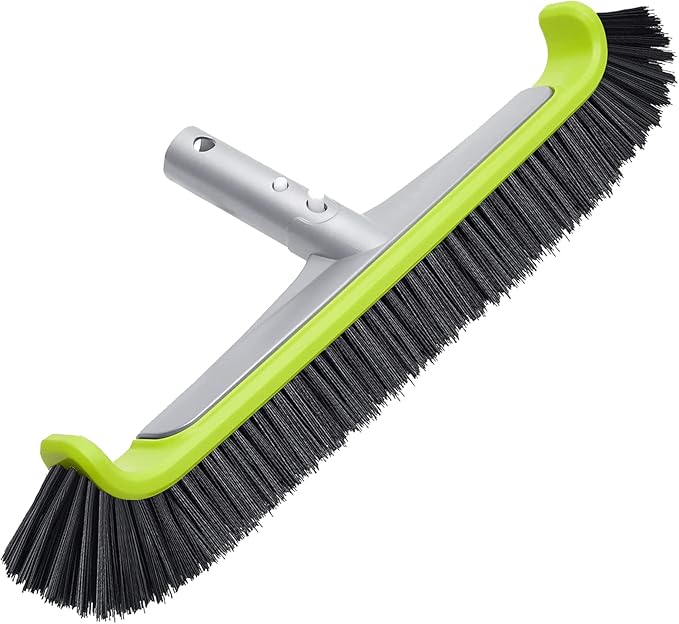 Sepetrel 17.5" Pool Brush Head for Cleaning Walls,Heavy Duty Inground/Above Ground Swimming Pool Scrub Brushes with Premium Strong Bristle & Reinforced Aluminium Back