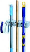 Mop & Broom organizer 3-Slots (White)