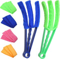 Blind Cleaner Duster Tool, 2 Pack 3 Arms Blind Duster with 4 Microfiber Sleeves Window Blinds Cleaner Tool for Car Air Condition Vent Cleaning Tools