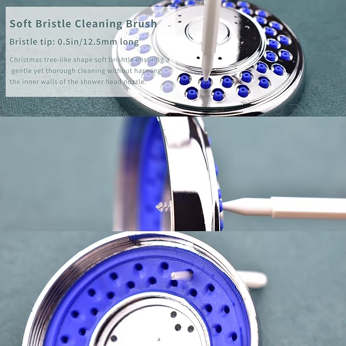 Shower Head Cleaning Brushes, Anti Clogging Cleaner Brush Shower Nozzle Clog Tools Showr Head Nozzle Picks Small Showerhead Cleaner Brush for Small Holes Gaps Nozzles Crevices Jewelry Cleaning 20PCS