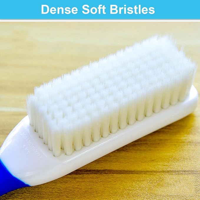 3 Pack Laundry Scrub Brush Shoe Laundry Stain Brush with Long Handle Very Soft Bristle Cleaning Brush for Clothes Shoes Sneaker Protable Laundry Brush for Stains on Clothes