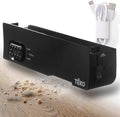 Teko Under-Counter Toe Kick Automatic Vacuum System, Cordless Strong-Suction Vacuum Dustpan for Collecting Floor Debris, Pet Hair, Crumbs & Dust, Slim Under-Cabinet Design – Easy to Operate - Black