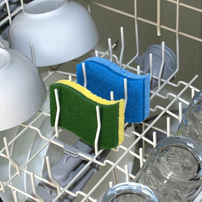 Pine-Sol Heavy Duty Scrub Sponges for Cleaning | Dual-Sided Dishwashing and Scouring Pad | Kitchen Supplies for Washing Dishes, Pots, Pans, 2 Pack