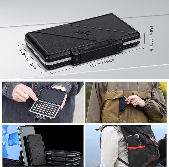 LR44 Size 675 Battery Case Holder, Water-Resistant Compact Button Coin Cell Batteries Storage Organizer Container for 35x LR44 AG13 357 303 L1154F A76 SR44 SR44W P675 AG13 ZA675, Battery Not Included