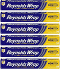 Reynolds Wrap Non-Stick Aluminum Foil Easy Prep, Cook & Clean (50 Sq Ft (Pack of 6)