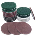 20 PCS 4 Inch 120-2000 Grit Hoop and Loop Scrubber Scouring Pads Drill Scuffing Disc Flocking Scuff Pads, Conditioning Discs Polishing Pads for Furniture Automotive Cleaning, Rust Removal