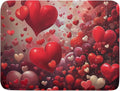 Valentines Day Dish Drying Mat for Kitchen Counter 24x18 Inch Red Heart Drying Mat with Absorbent Reversible Microfiber Holiday Love Dish Drainer Mats Rack Pad for Coffee Countertop Protector
