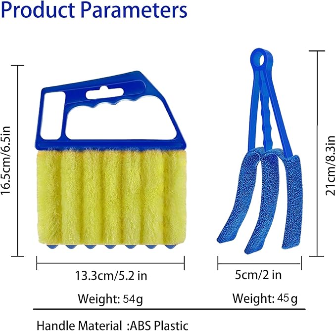 Blind Cleaner Duster Tool, Blinds Cleaner Tool, Extra Washable Blind Duster Sleeve - Microfiber Louver Cleaning Tool for Vents, Air Vent Cleaner and Dusting (4-Pack)
