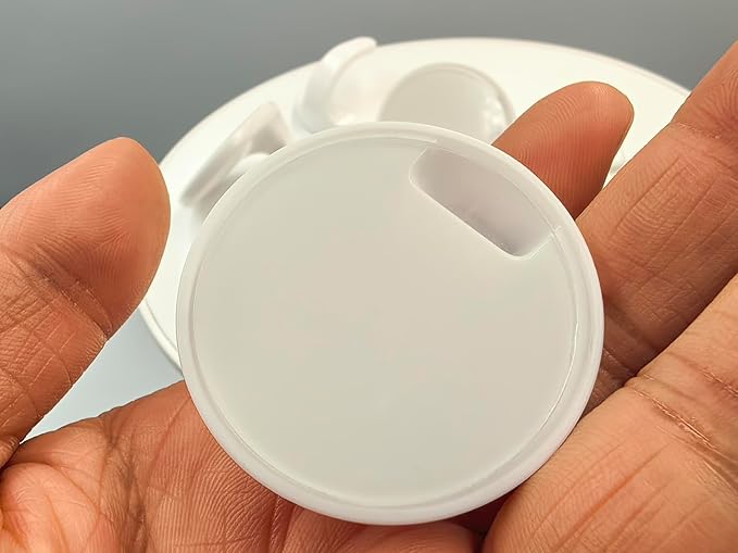 lightstar 6 Pcs Adhesive Plastic Hooks - Small Wall Hooks for Hanging, Drill-Free, Seamless - Kitchen Bathroom - 44 * 44 * 25 mm, White (for 2.5 LB)