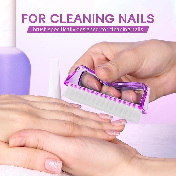 Nail Brushes for Cleaning Fingernails, Handle Grip Nail Scrubber Brush, Manicure Tools Scrub Brushes Kit, Toenail Brush To Clean Under Nails Pedicure Foot Small Brush Women Men (8 Pack)