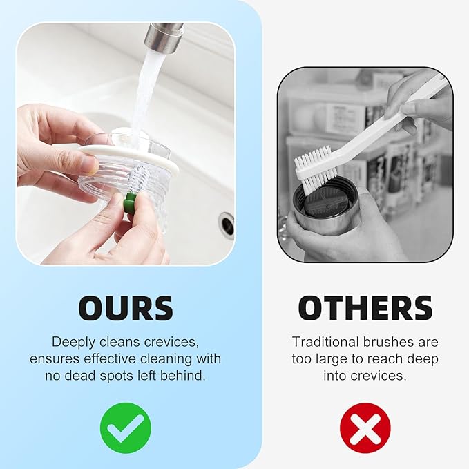 3 Pack Straw Cleaner Brush with Crevice Cleaning Tool Drinking Straws Cleaning Brush for Sippy Cup Water Bottle Tubes Tumbler 2-in-1 Reusable Pea Long Straw Pipe Cleaner Brushes