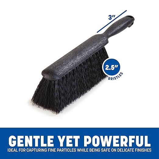 Carlisle FoodService Products 3625803 Fireplace/Bench Brush, 8", Black