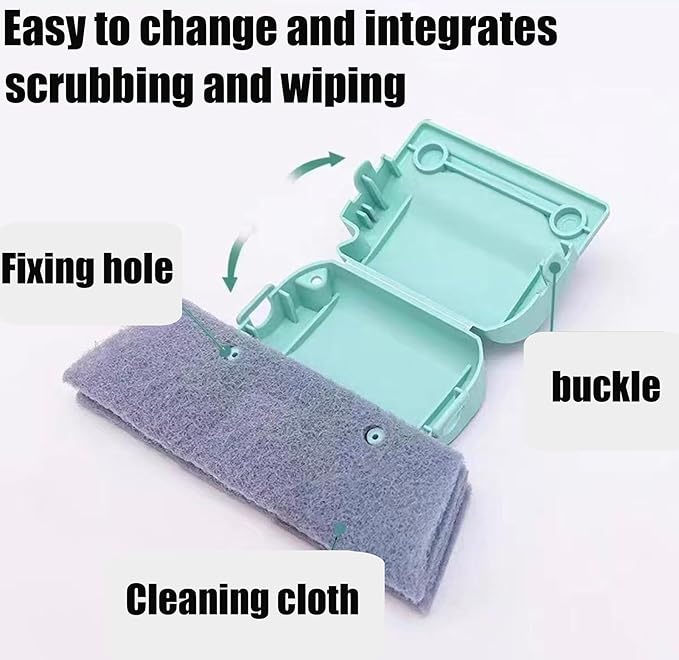 Magic Window Track Cleaner, 2026 New Sliding Door Track Cleaner Window Groove Cleaning Brush Tools Set, Hand-held Crevice Cleaning Brush for Car Vents Window lides Gaps Tile (Mixed 6Pcs)