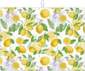 Lemon Dish Drying Mat for Kitchen Counter Microfiber Absorbent Dish Draining Reusable Washable Extra Large 24" x 18" (Lemon, 18x24in)