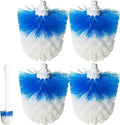 Toilet Brush Refills for OXO Toilet Brush Only, 4 Pack Toilet Brush Replacement Head, Blue & White, Nylon & Plastic Material Bristles