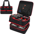 Battery Storage Case for Milwaukee M12 M18 18V 20V Battery and Charger, Tool Batteries Pack Container Carrier Box Hard Batteries Storage Box Holder, Tool Batteries Carrying Box (Bag Only)