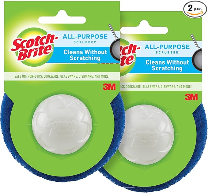 Scotch-Brite Dobie Scrubber Great for Non-Stick Cookware (Pack of 2)