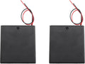 3PCS 68.7x64.2x22.5mm 4AA Battery Holders with Switch 6V Battery Box Holder with Cover 4 Slot 6V AA Battery Storage Box with Wire Battery Connector