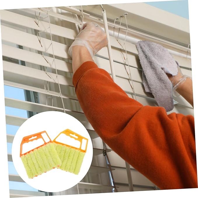2pcs Blinds Cleaning Brush for Window and Home Use Versatile Pulley Brush for Blinds Lightweight and Reusable for Shutters Air Conditioners and More