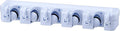 Superior 5 Slot Mop and Broom Organizer (White)