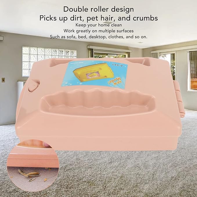 Dual Roller Carpet Sweeper, Carpet Table Sweeper,Carpet Table Sweeper Brush for Remove Debris, Pet Hair, Crumbs