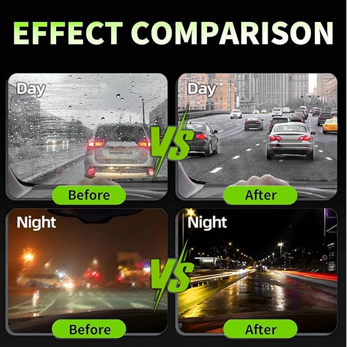 Automotive Oil Film Cleaning Brush,Oil Film Cleaning Brush for car Windows, oil film remover for car window, Windshield Oil Film Remover,car Window Oil Film Remover(Green)