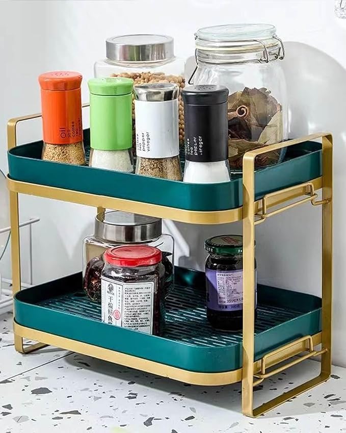 Cup Drying Rack Stand 2 Tier Organizer Countertop Station Shelf Strong Carbon Steel Multi-Functional Storage Organizer for Home Office Kitchen Coffee Cups, Mugs, Glass cups Etc Black
